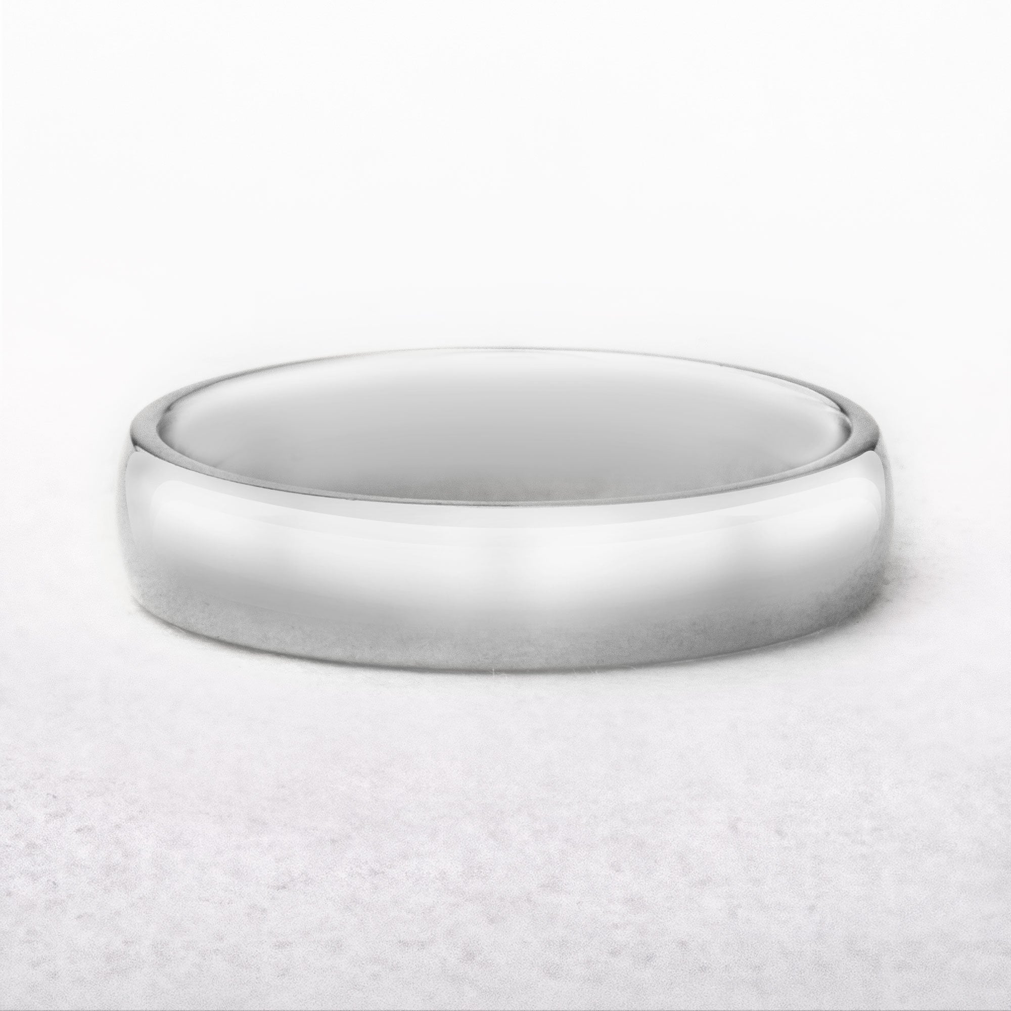 5mm Gents Classic Wedding Band In 18ct White Gold