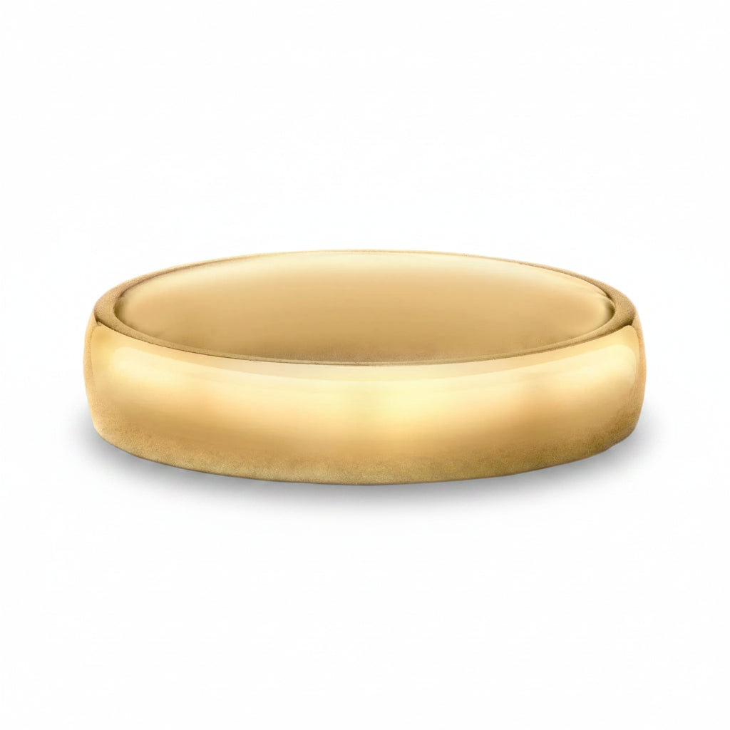 5mm Gents Classic Wedding Band In 18ct Yellow Gold