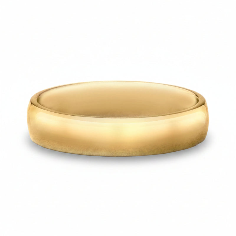 5mm Gents Classic Wedding Band In 18ct Yellow Gold