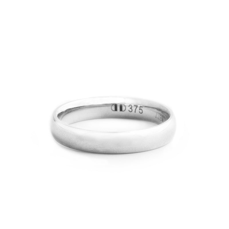 5mm Gents Classic Wedding Band In 9ct White Gold