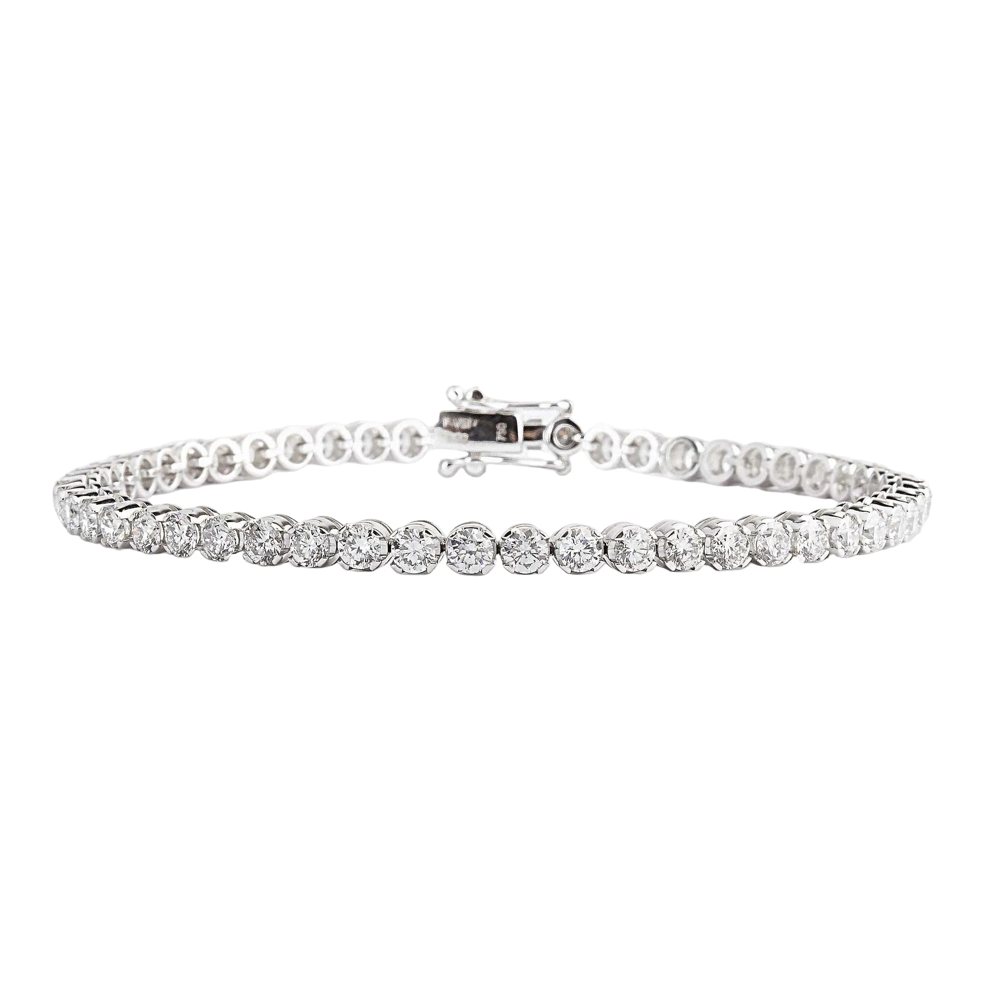 6.00ct FVS Heinz Mayer Natural Diamond Claw Set Bracelet in 18ct White Gold