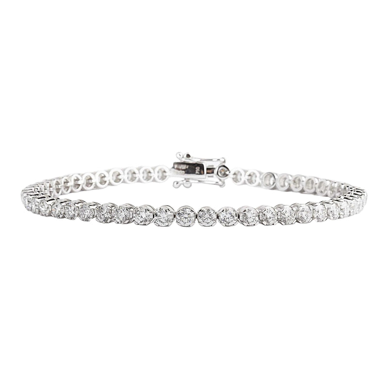 6.00ct FVS Heinz Mayer Natural Diamond Claw Set Bracelet in 18ct White Gold