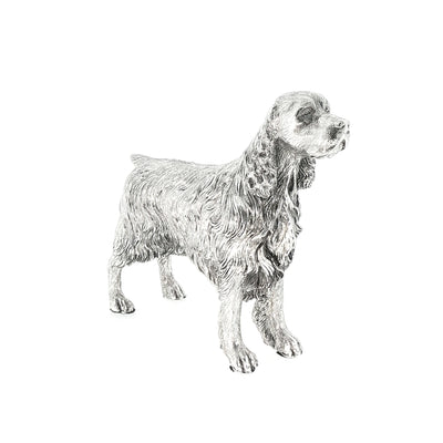Vintage Sterling Silver Standing Springer Spaniel