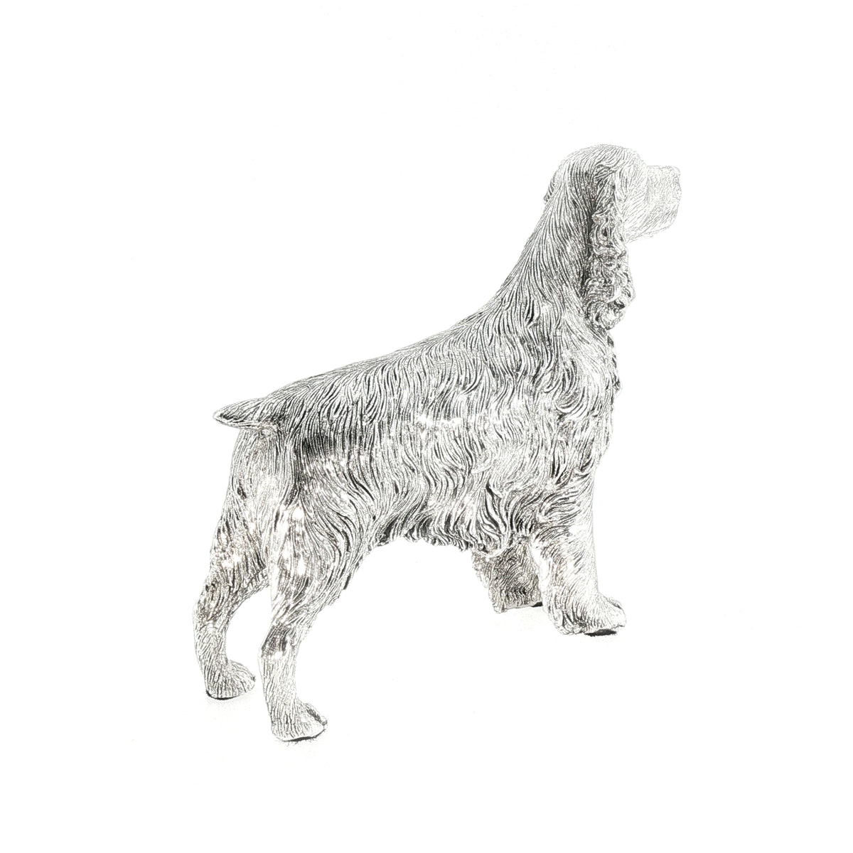 Vintage Sterling Silver Standing Springer Spaniel
