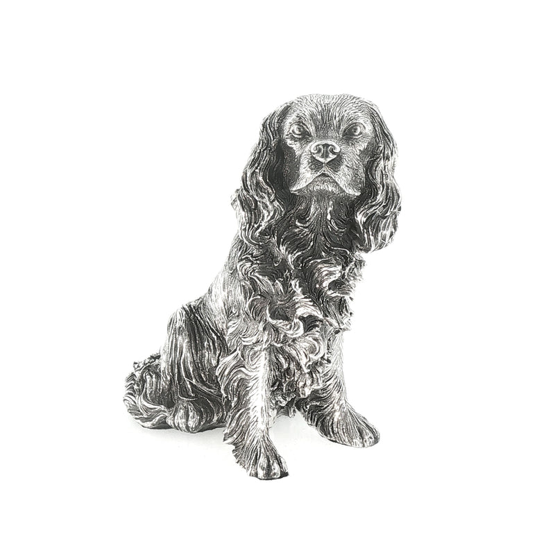Vintage Small Sterling Silver Sitting King Charles
