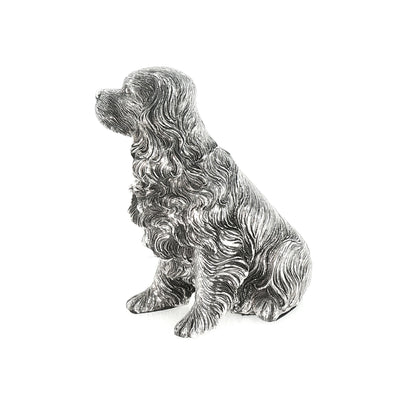 Vintage Small Sterling Silver Sitting King Charles