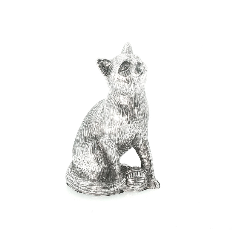 Vintage Small Sterling Silver Cat