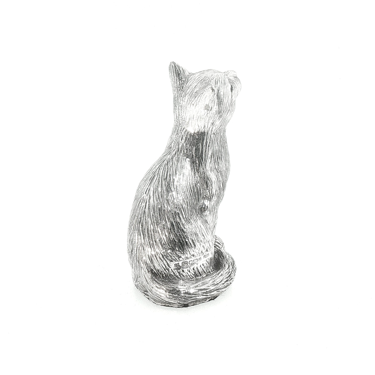 Vintage Small Sterling Silver Cat