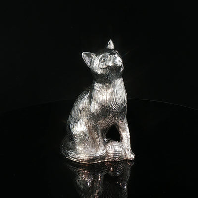 Vintage Small Sterling Silver Cat