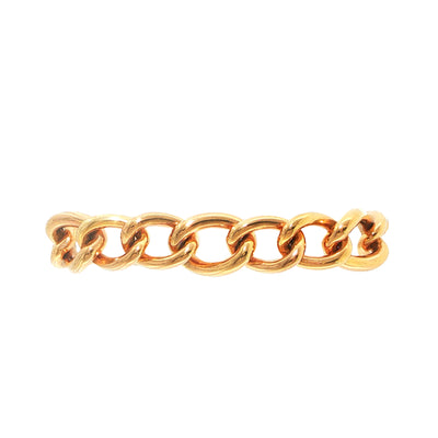 9ct Rose Gold Plain Curb Link Bracelet