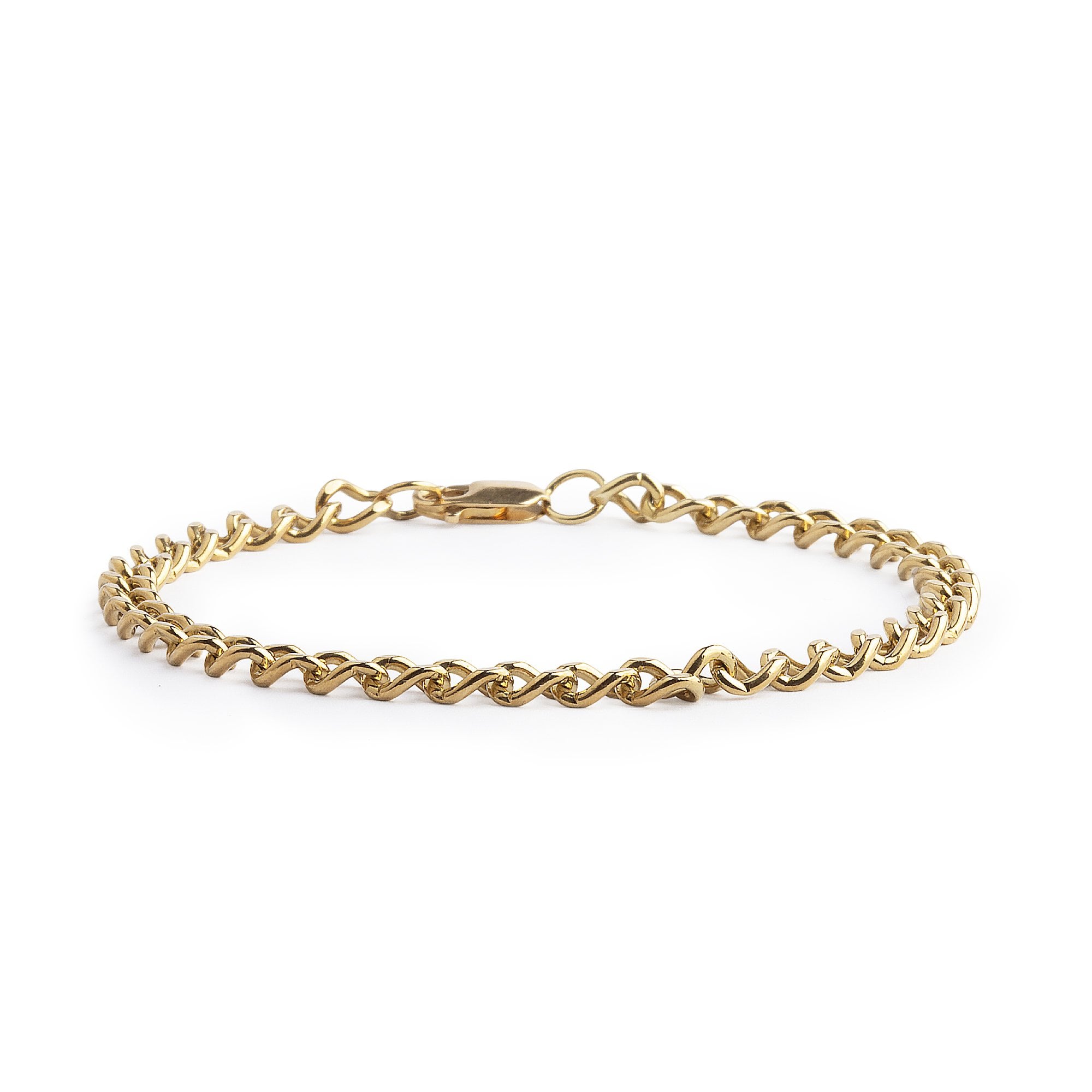 8'' Curb Bracelet Weighting 8.5g in 9ct Yellow Gold