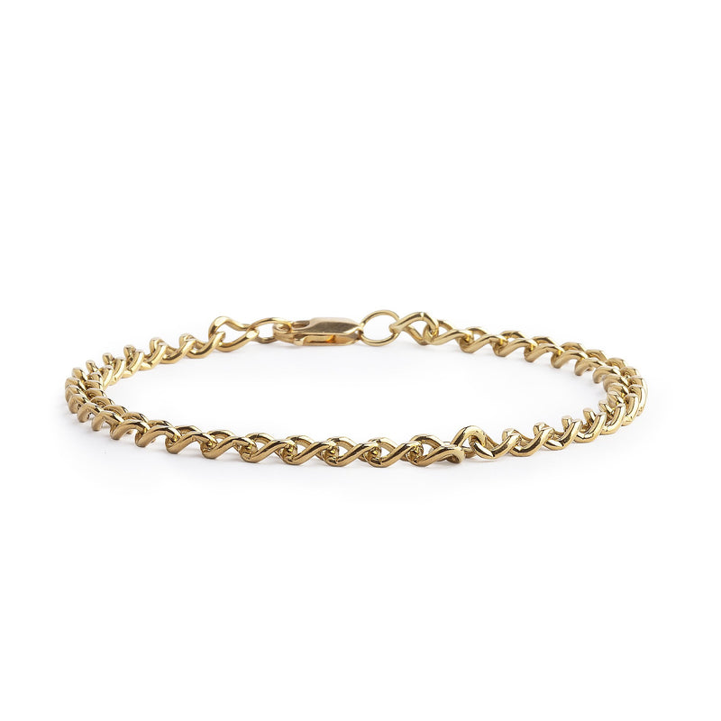 8'' Curb Bracelet Weighting 8.5g in 9ct Yellow Gold