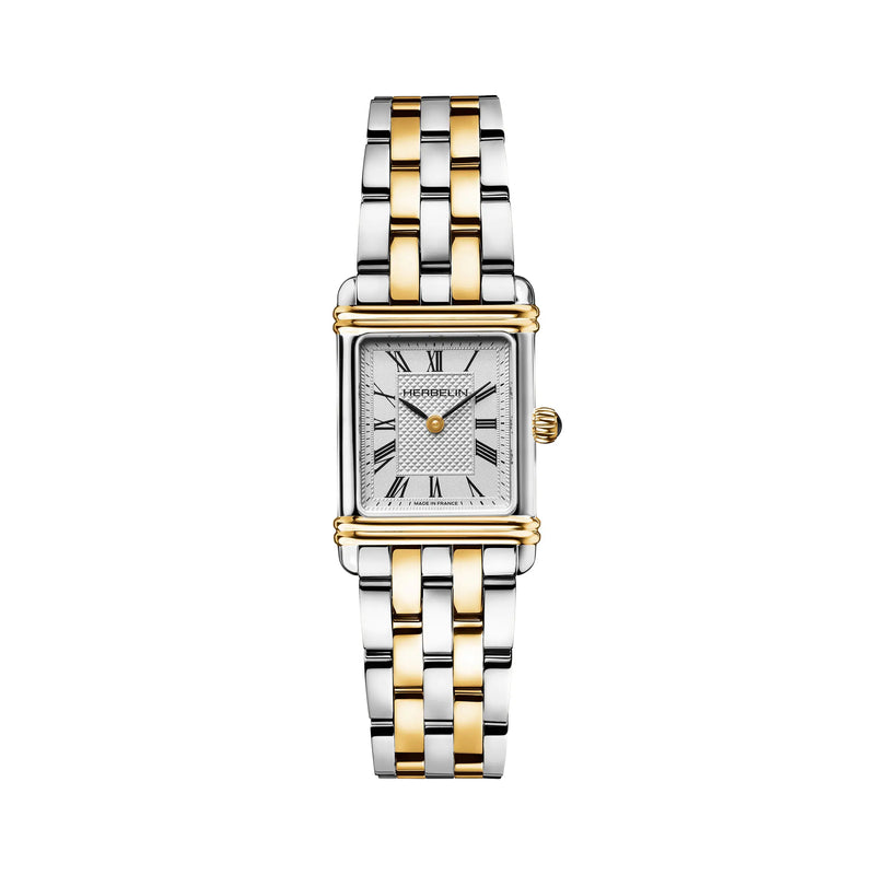 Ladies Herbelin Art Déco Two-Toned Stainless Steel Roman Numerals Dial on Bracelet