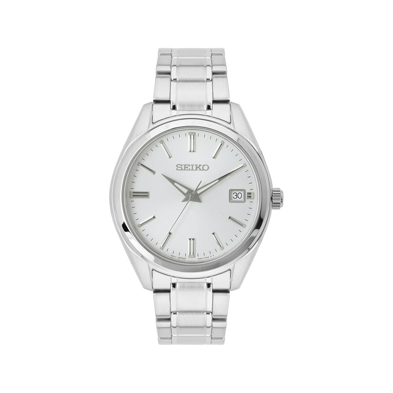 Seiko Ladies Silver Date Dial on Stainless Steel Bracelet