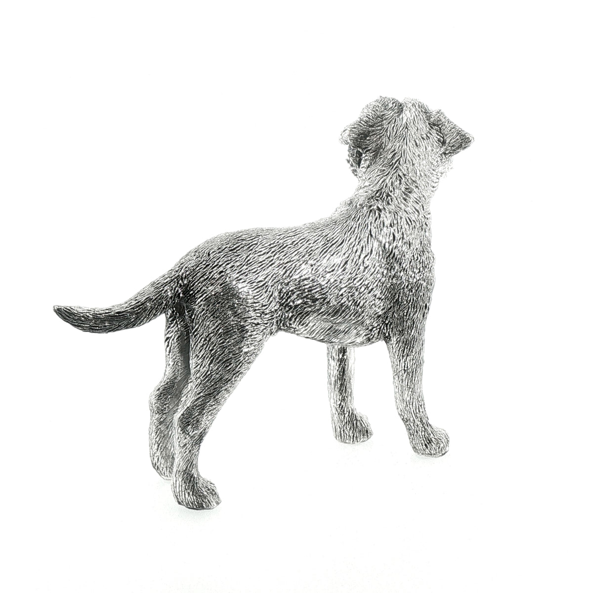 Vintage Sterling Silver Standing Border Terrier Figure