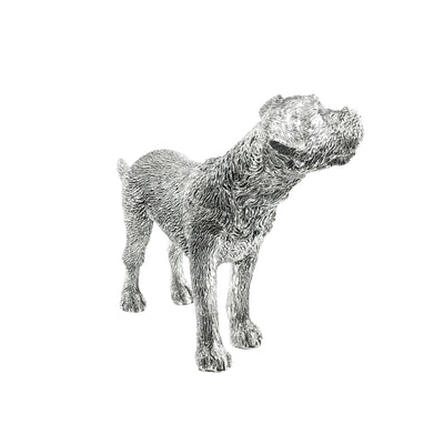 Vintage Sterling Silver Standing Border Terrier Figure