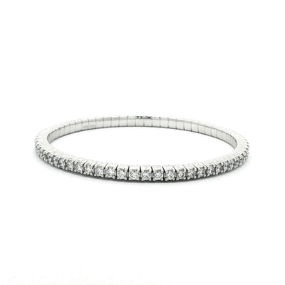 Natural Diamond 2.85ct Flexi Line Bracelet F VS