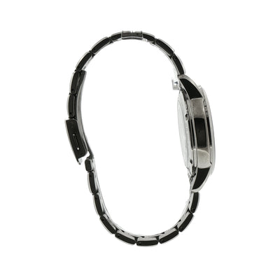 Gents Seiko Presage Automatic Watch with Hand Lacquer Black Dial in Stainless Steel