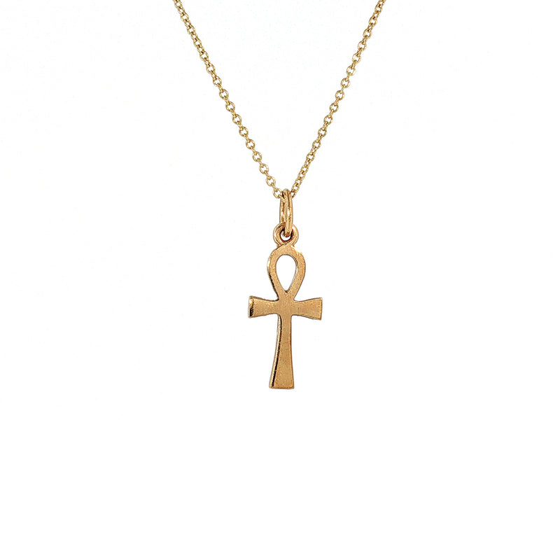 Egyptian Ankh Cross Pendant in 9ct Yellow Gold