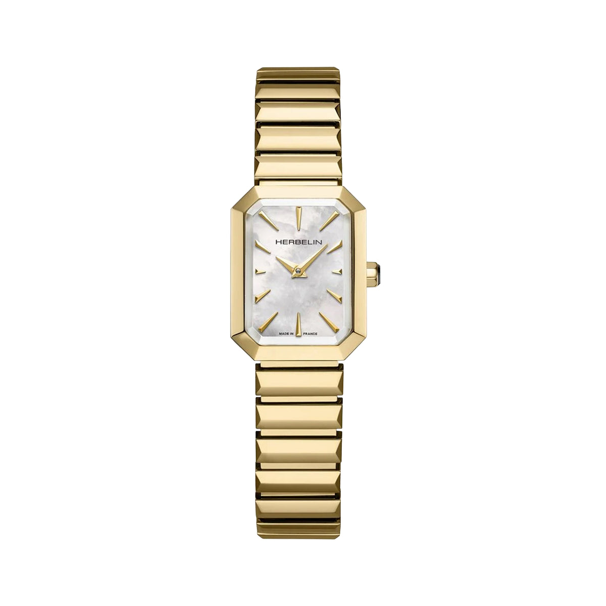 Ladies Herbelin Octogone Gold-Plated and Mother-of-Pearl Dial on Bracelet