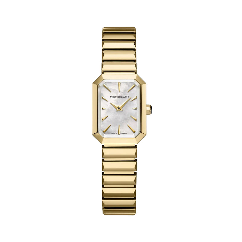 Ladies Herbelin Octogone Gold-Plated and Mother-of-Pearl Dial on Bracelet