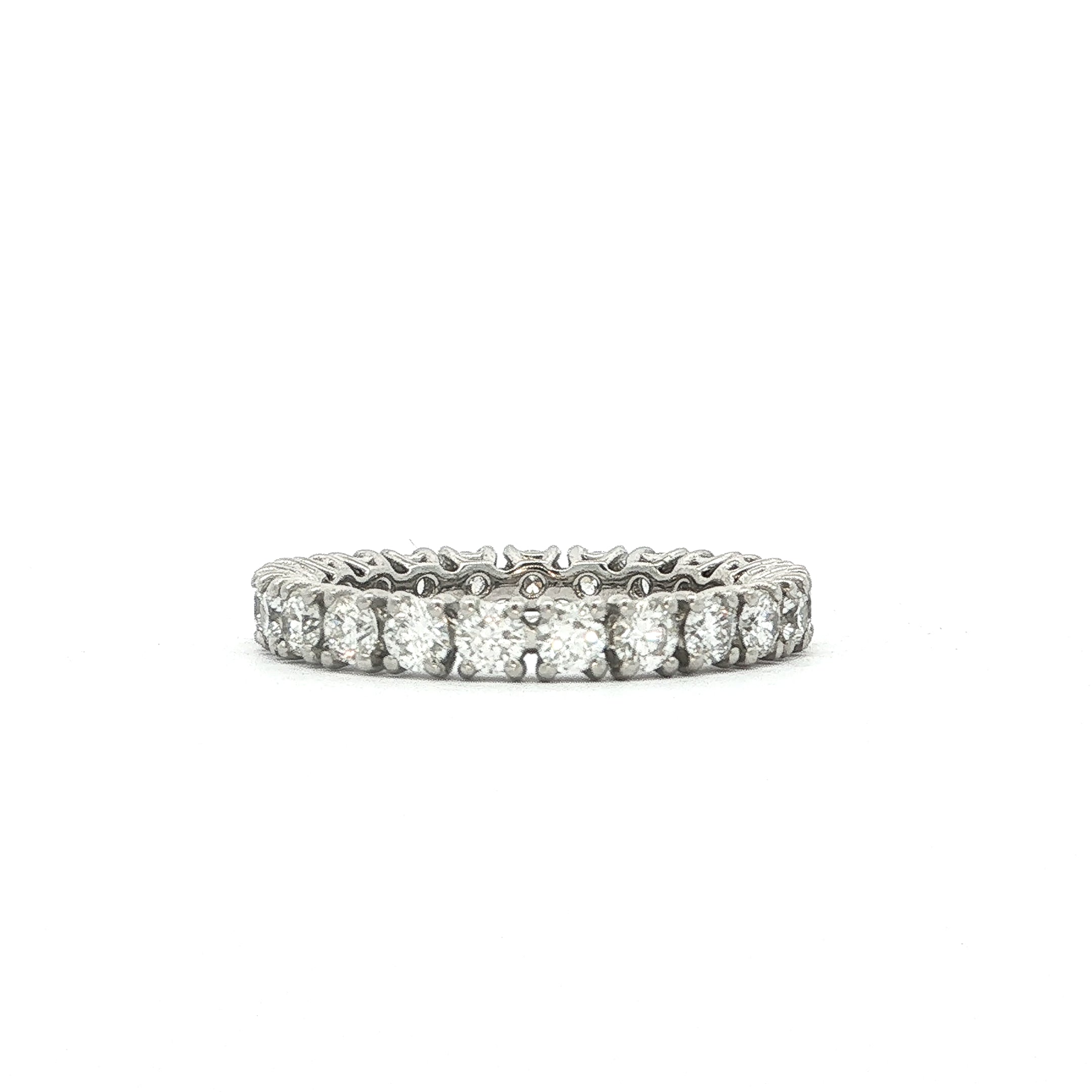 1.44ct Platinum Natural Diamond Full Hoop Eternity Ring