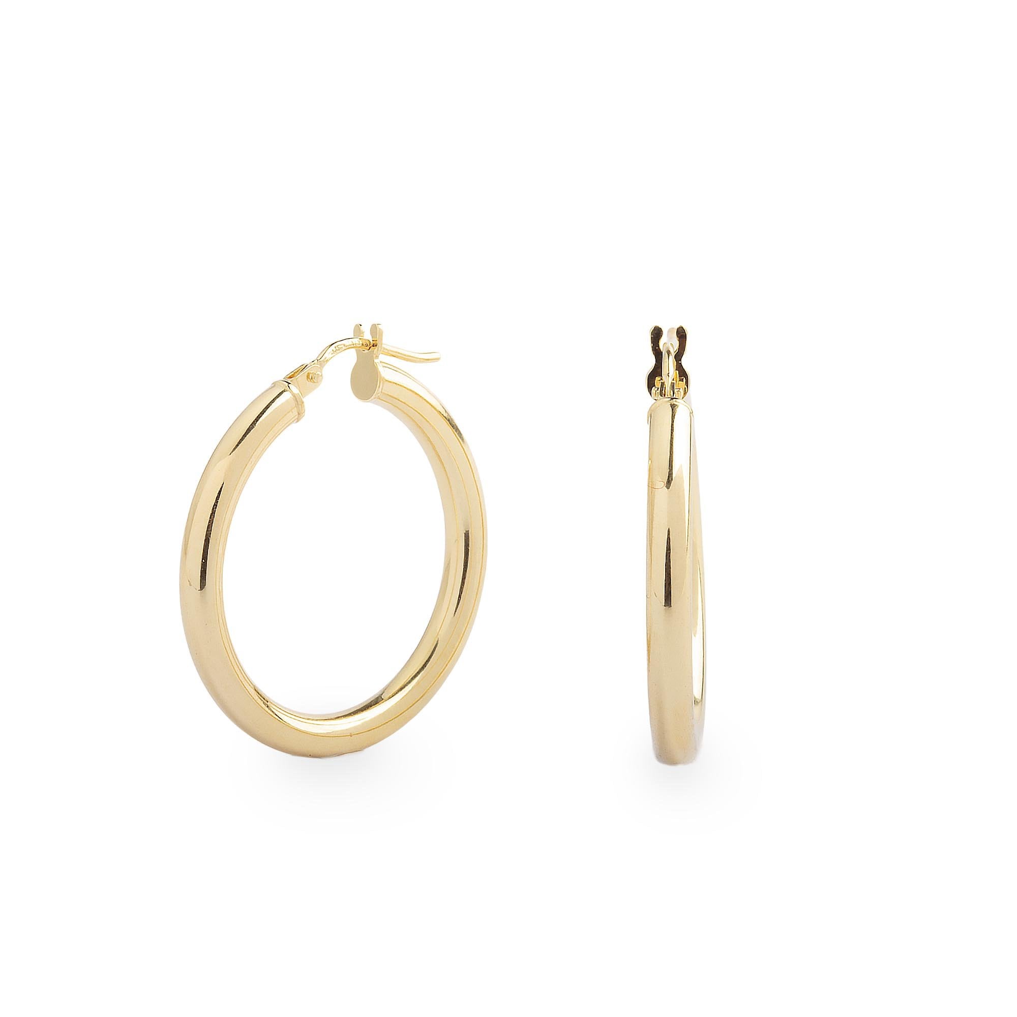 9ct Yellow Gold 20mm Creole Earrings 1.4 Grams