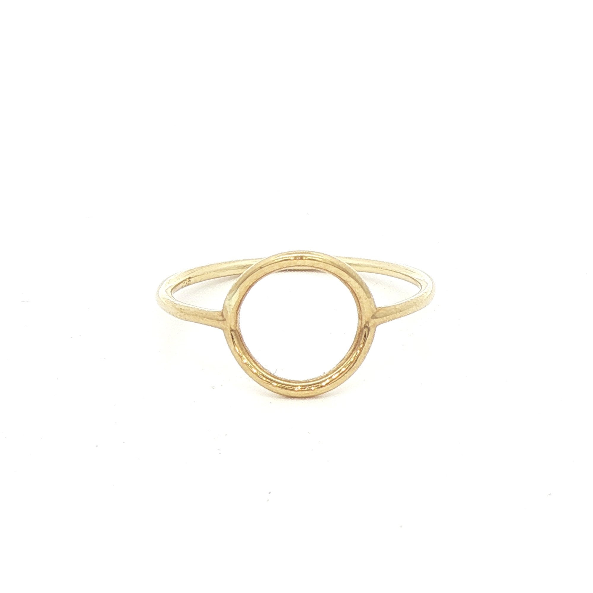 9ct Yellow Gold Circle Dress Ring