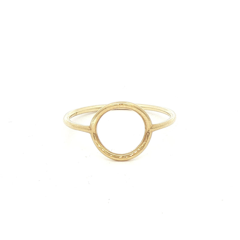 9ct Yellow Gold Circle Dress Ring