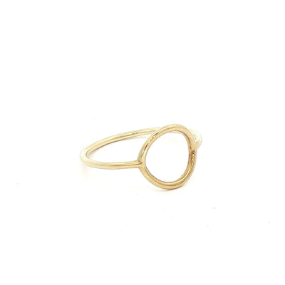 9ct Yellow Gold Circle Dress Ring