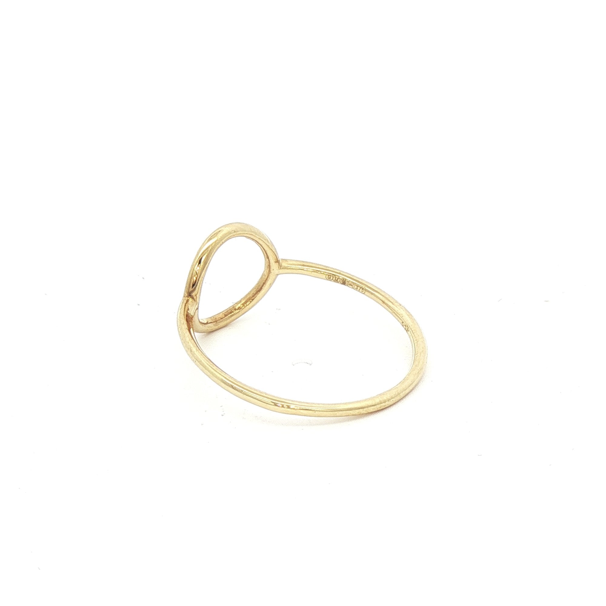 9ct Yellow Gold Circle Dress Ring