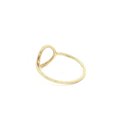 9ct Yellow Gold Circle Dress Ring