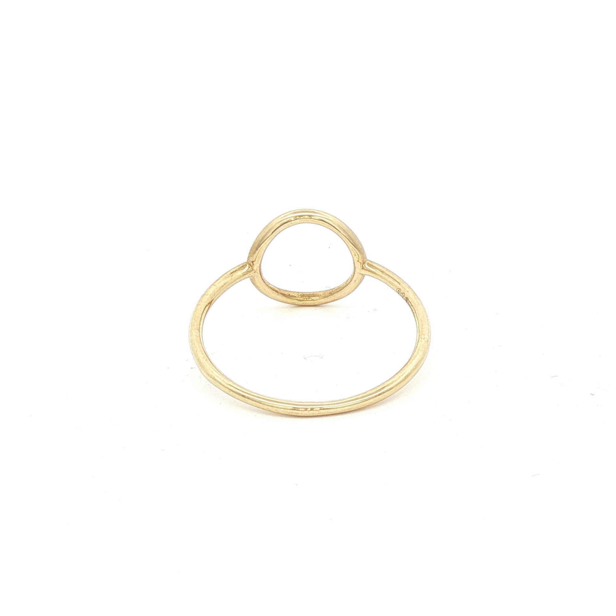 9ct Yellow Gold Circle Dress Ring