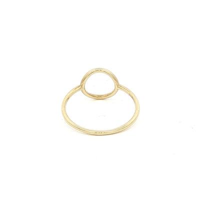 9ct Yellow Gold Circle Dress Ring
