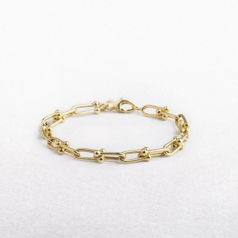 9ct Yellow Gold Industrial Bracelet
