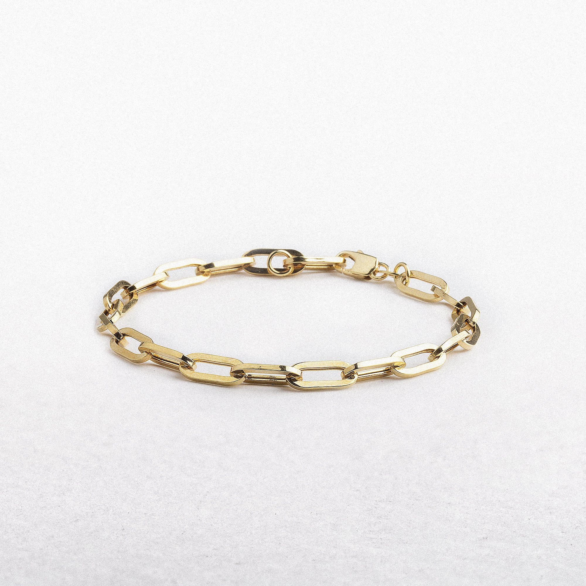 9ct Yellow Gold XLarge Paper Chain Bracelet