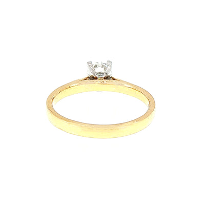 0.54ct E/SI1 GIA Certified 18ct Natural Diamond Solitaire Ring, 0.04 Secret Diamond Under Collet