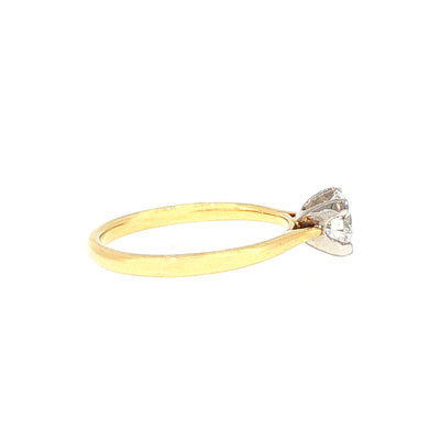 0.70ct D SI1 Brilliant Cut Natural Diamond Solitaire in 18ct White Gold