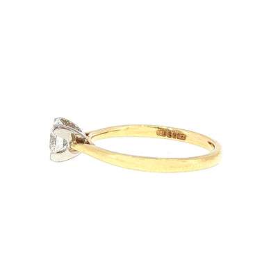 0.70ct D SI1 Brilliant Cut Natural Diamond Solitaire in 18ct White Gold
