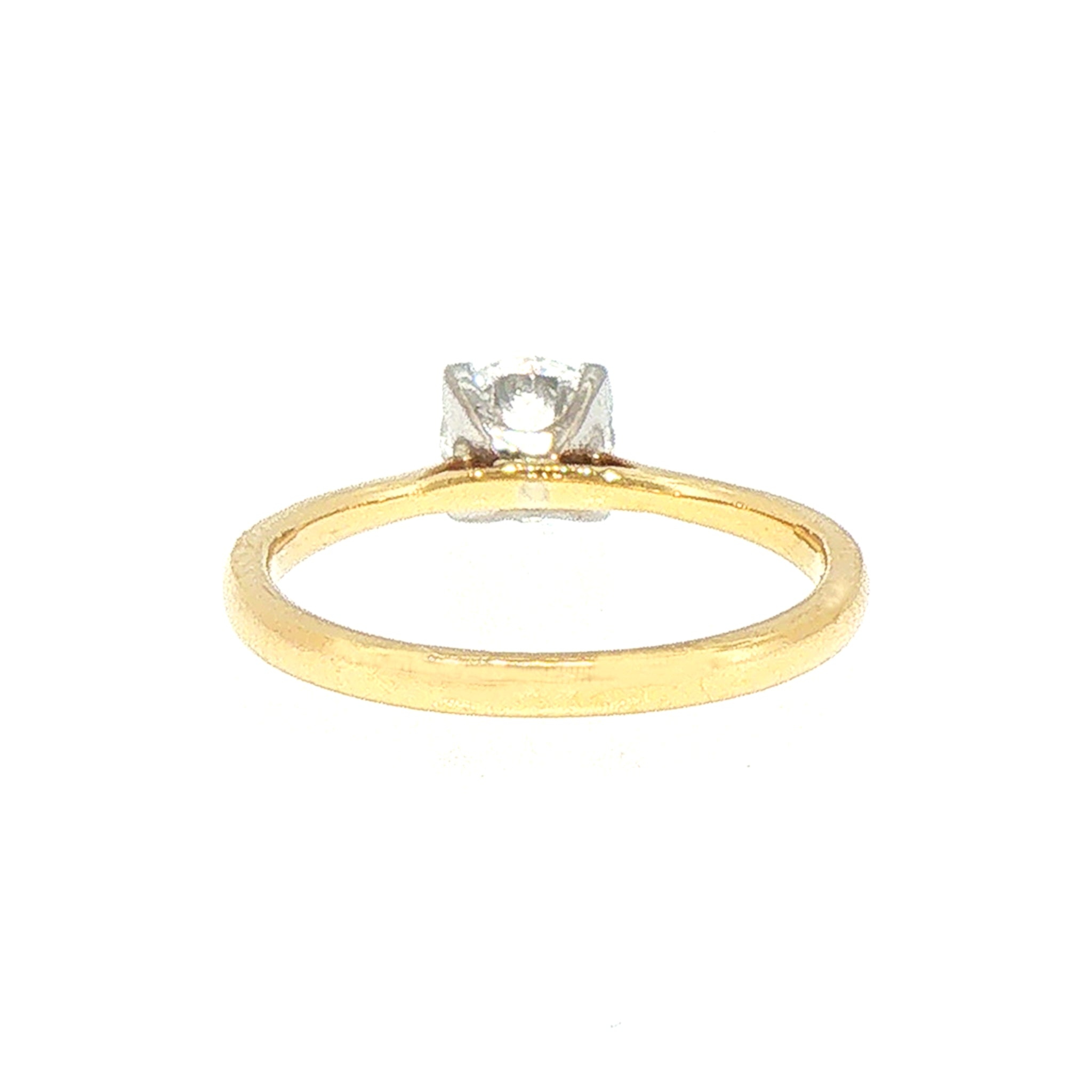 0.70ct D SI1 Brilliant Cut Natural Diamond Solitaire in 18ct White Gold