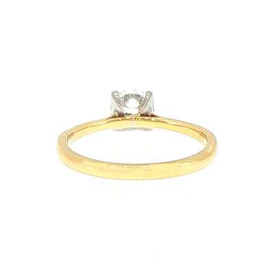 0.70ct D SI1 Brilliant Cut Natural Diamond Solitaire in 18ct White Gold