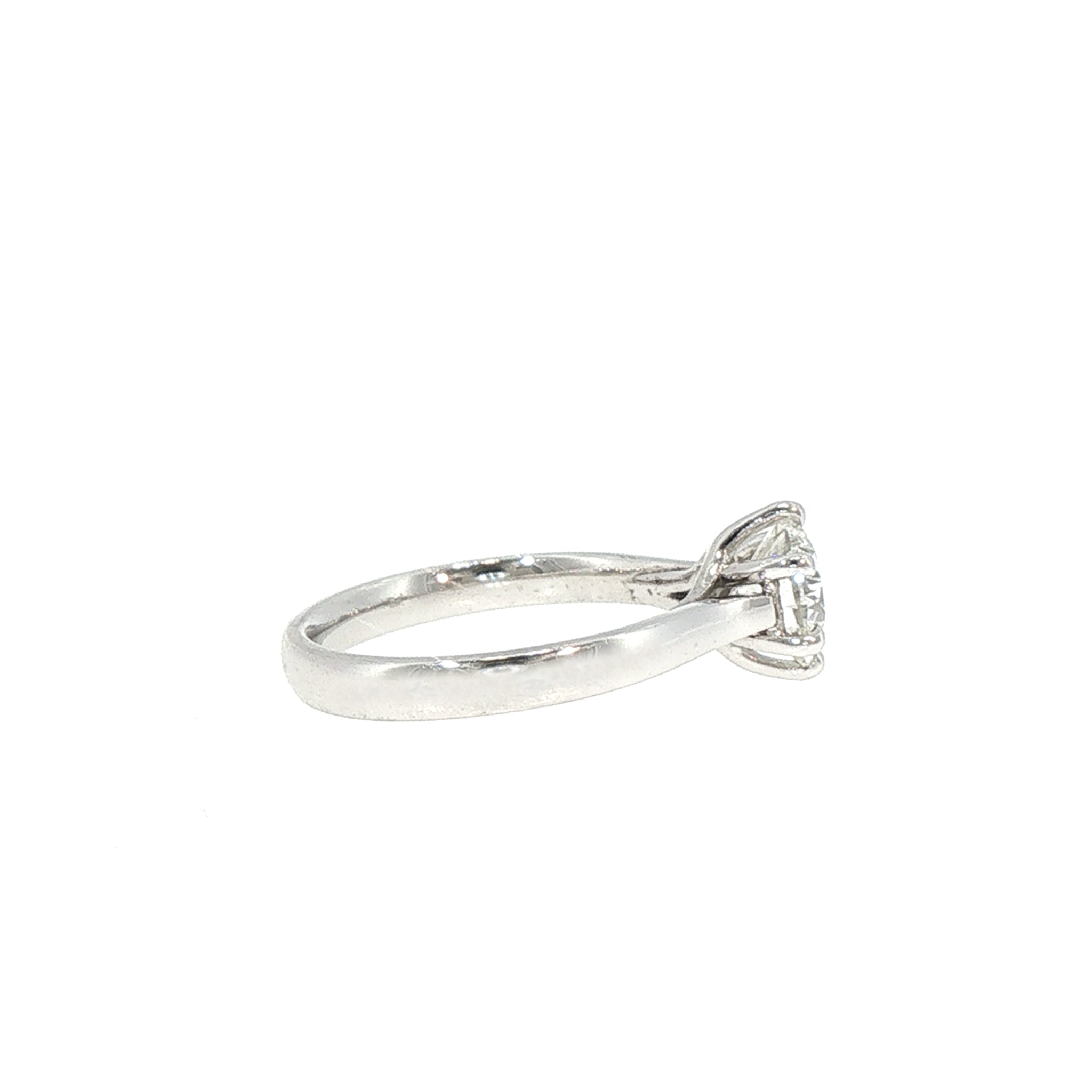 Platinum 1.51ct H VS2 Natural Diamond 6 Claw Solitaire