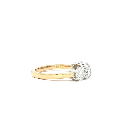 5 Stone 1.50ct Natural Diamond Eternity Ring in 18ct Yellow Gold