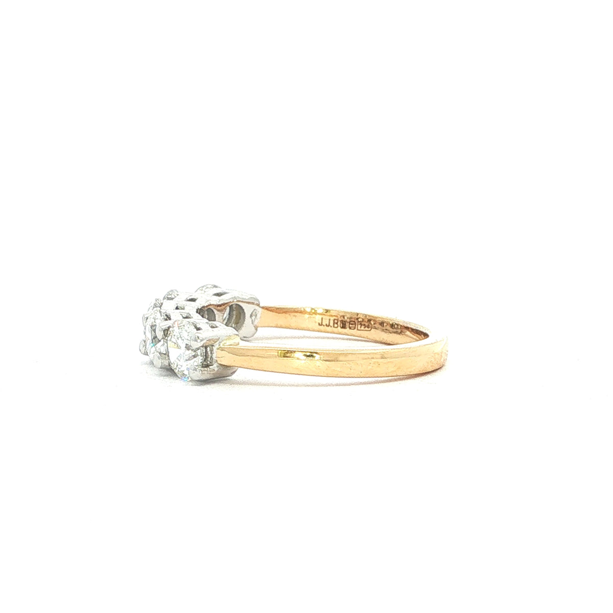 5 Stone 1.50ct Natural Diamond Eternity Ring in 18ct Yellow Gold