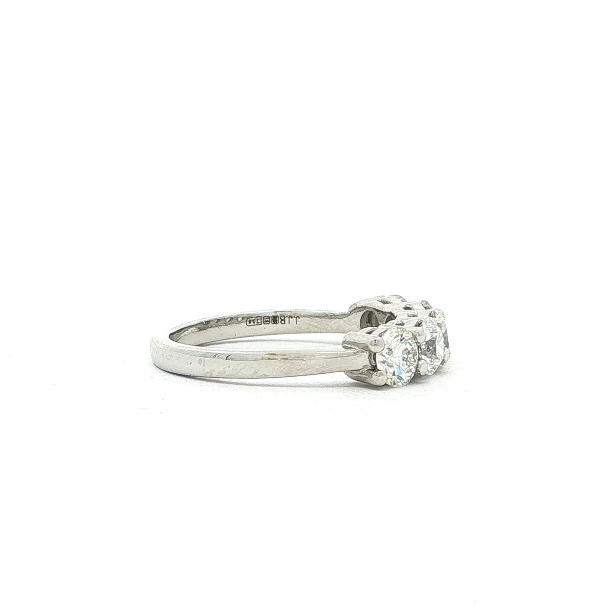 5 Stone 1.51ct Natural Diamond Eternity Ring in 18ct White Gold