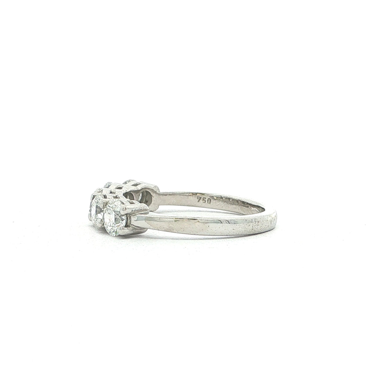 5 Stone 1.51ct Natural Diamond Eternity Ring in 18ct White Gold