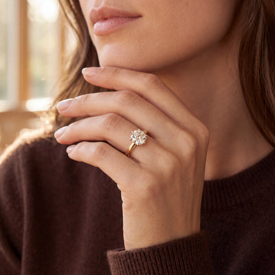 2.01ct Round Solitaire Six Claw Engagement Ring in 18ct Yellow Gold