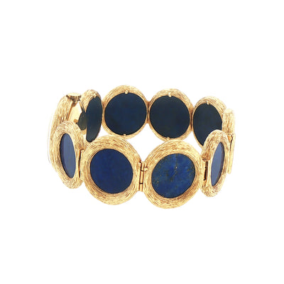 Lapis Lazuli Gold Watch by Lotos of Germany