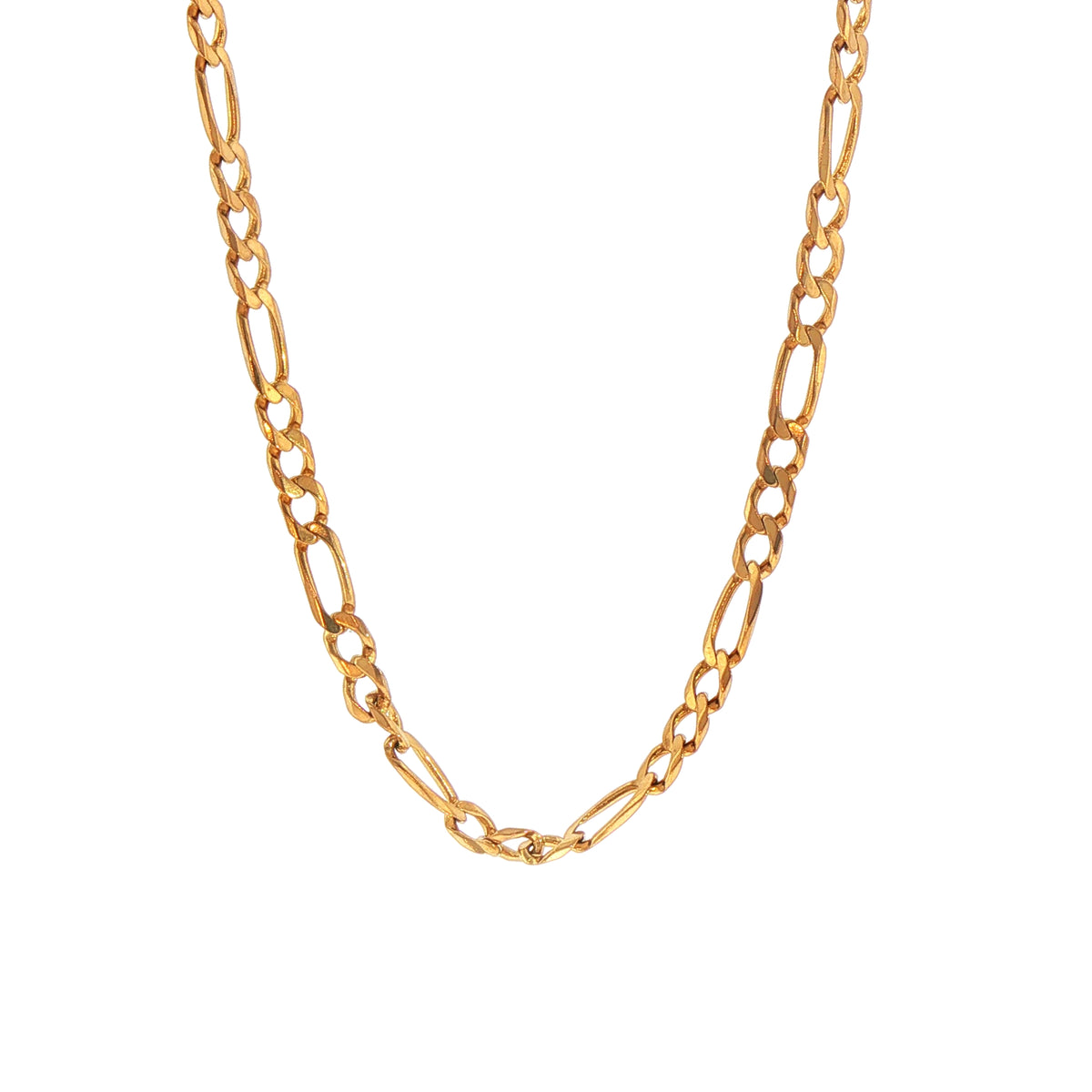 Gents 23'' Figaro Chain Weighing 16.8g in 18ct Yellow Gold