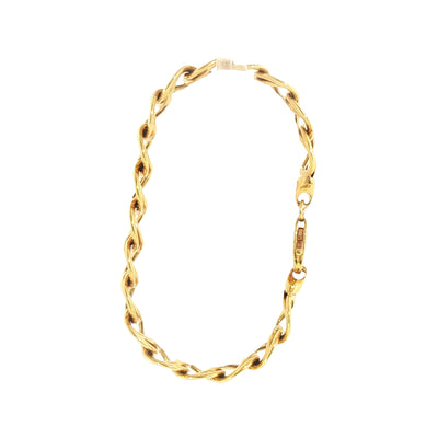 27g Round Double Link Bracelet in 18ct Yellow Gold